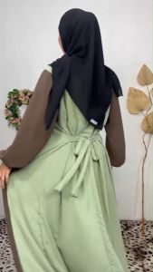 Gamis Wanita Remaja Terbaru 2025 & Dress Lebaran Bahan Crinkle