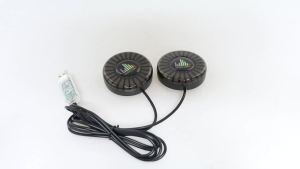 KEVANLY | 2 in 1 Car Music Rhythm Lamp Car Vent Sound Control Rhythm Light Freshener Vibration RGB Colors Option Car Interior Ambient Lamp