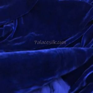 Vải nhung the tơ tằm cao cấp may áo dài siêu mềm mượt và nhẹ Xanh cobal
