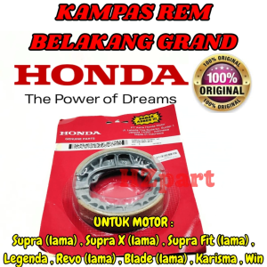 KAMPAS REM TROMOL BELAKANG KODE-GRAND Supra X old/Supra Fit old/Legenda/Revo old/Karisma/Win ORI100%