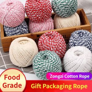 2 Rolls 140m Food Grade Zongzi Rope Gift Box Rope for Dragon Boat Festival Wrapped Rice Dumpling Thread Cotton Thread Bundle Crab Cope Sausage Wrapped with Rice Dumplings Rope
