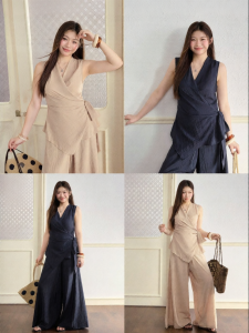 JULULOOK | Đồ Bộ Thời Trang Kích Cỡ Lớn Thiết Kế Dập Nút Rộng
