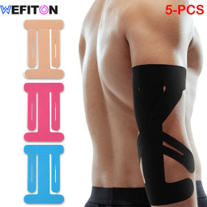 5PCS Kinesiology Tape for Elbow Pre Cut Waterproof Elbow Tape Athletic LatexTape Free Relief Muscle Support Pain for Sports Gym