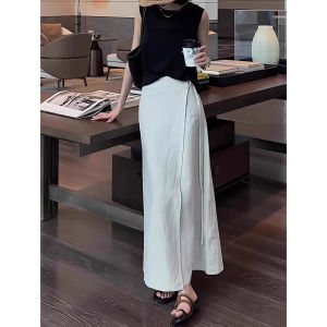 Trendy Elegant Stylish All-match Young A-line Midi Skirt