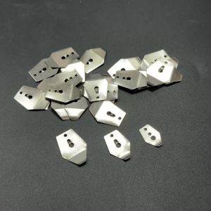 Topranc 20Pcs Stainless Steel Fishing Line Cutter Blades L/M/S Sizes Replaceable Inserts for Braided PE Line Cutting Tools