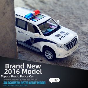 SHENGHUI | Police Car Alloy Model Vehicle Sound and Light Iron