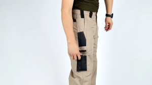 Jeep Spirit Tactical Cargo Pants Waterproof Hiking Men Pants Multi Pocket Sports Trousers