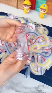 100pcs Disposable Colorful Food Plastic Cover Food Grade Fresh-keeping Film Bag Elastic Design