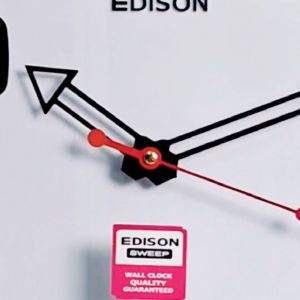 Jam Dinding Edison Sweep ES 362 T50 WOOD Timbul Diameter 360mm 36cm