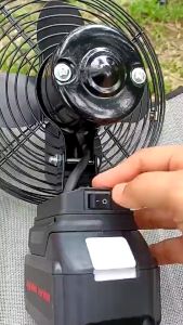 portable fan mini 8 ince  Cordless Fan battery fan portable battery fan desktop fan fan cooling portable fan Mini Portable Fan 8.0Ah battery 360 degree circulation air supply Makita battery socket