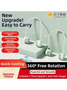 Portable Neck Fan Mini Outdoor Convenient Summer Cooling Tool Easy to Carry Lightweight Hanging Neck Design Fan for Everyone