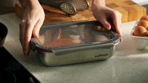 CUITISAN Genuine EC10-201S3 Baby Air-Tight Microwave Safe Stainless Food Container Lunch Box Round 200ml 3p set FDA LFGB Verified Safe