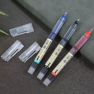 Combo 5 Bút gel bút nước siêu cute đẹp đơn giản - Ngòi 0.5mm - Combo bút viết mực xanh có nắp trong kiểu mới size lớn