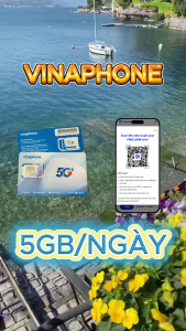Sim/Esim 5G Vinaphone TR60 5GB/Ngày Tốc Độ Cao + Tặng 1000 Phút Gọi Nội Mạng Vina – Tiện Lợi Cho Khách Du Lịch Việt Nam . FREESHIP - CHƯA KÍCH HOẠT