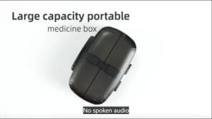 1pcs Travel Pill Organizer Large Portable Medication Oversize 8 Compartment Pill BoxVitamin Travel Case Pill Holder
