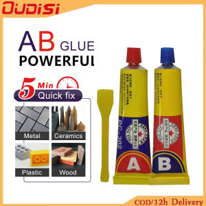 OUDISI AB Glue Multi-purpose Strong Adhesive Epoxy Resin Glue for Plastic Metal Ceramic Iron Aluminum Wood Cerami