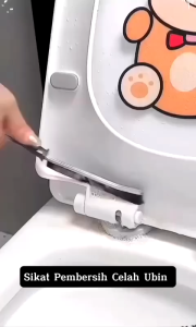 Sikat Pembersih Celah Ubin Keramik Toilet Dapur Jendela/Hard Bristled Crevice Cleaning Brush/Gagang Panjang/Tahan Lama/Multifungsi