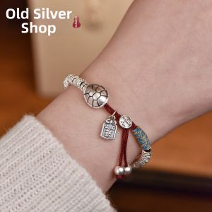WU YUE JEWELRY | Fine 999 Sterling Silver New Traditional Style Bracelet