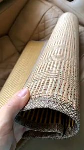 Chiếu trúc tăm tre điều hòa Bamboo cao cấp cho bé Chất liệu sợi tre trúc tự nhiên bóng và rất mịn tạo cảm giác thoáng mát kích thước 60x115cm