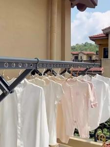 MINGZHI | Retractable Windproof Wall-Mounted Clothes Drying Rack