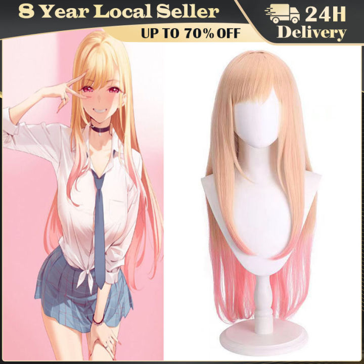 Anime My Dress Up Darling Cosplay Marin Kitagawa Cosplay Wig Yellow  Gradient Hair My Dress Up Darling | Lazada PH