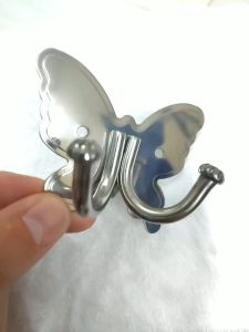 Móc treo đồ nhà tắm 100% Inox đặc không rỉ sét Móc áo 2 chia inox hình con bướm giá treo inox TIến Phong Kim