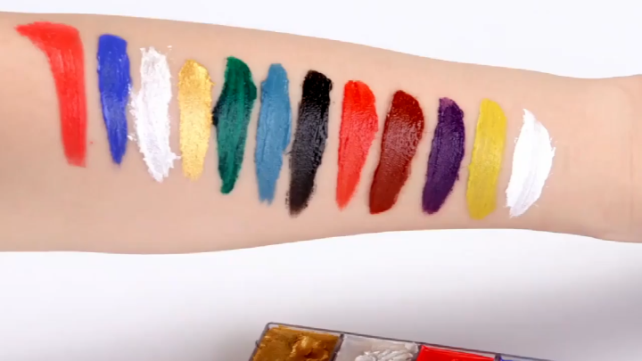Face Body Paint Set 12 Colors Professional Makeup Palette Safe ...