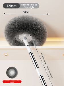 ZHIFAN | Dust Cleaning Extendable Feather Duster For Ceiling