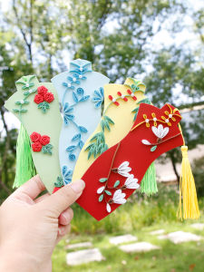 Creative DIY Paper Crafts Kit Chinese Style Cheongsam Bookmark Materials Community Activity Parent-Child Activity Team Building Gift