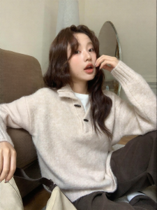 Mixd | Áo Sweater Len Đeo Đầu Dày Có Cổ Cho Nữ