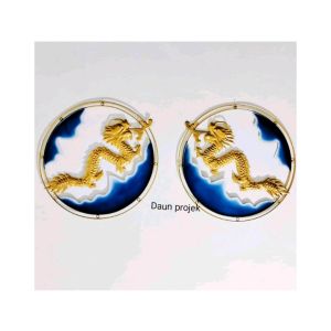 Hiasan modern motif naga 1 set