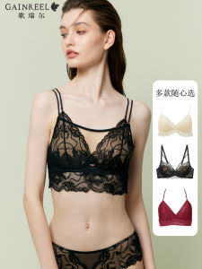 Gainreel ชุดชั้นในสตรีเซ็กซี่ระบายอากาศได้ดี ทรง U เอวกลาง รัดรูป ไร้โครง สายเดี่ยว สายหลังไม่หมุน