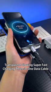 3 in 1 100W Fast Charging Cable USB Type C Cable For Realme Samsung Micro Usb C Charger Charging Cable Wire car charger