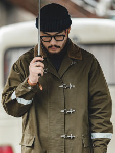 MADEN | Áo Khoác Dài Phong Cách Thợ Chữa Cháy Mỹ Retro