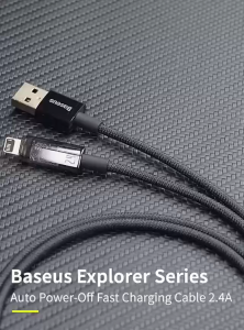 Kabel BASEUS C-Shaped Auto Disconnect Lightning Data Cable iPhone (1M)