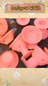 YAHOO0 Soft Gentle Solid Color 10PCS Silicone Hair Curlers- Heatless Hair Rollers for DIY Styling