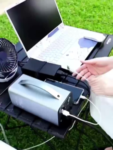 【Electrictity Bill Drop 100000 PH】Solar generator 160000mah 350W/ 220v portable Power Station for home Emergency travel and outdoor use