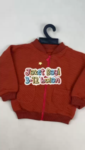 JAKET bayi HANGAT lembut model resleting usia 3-12 bulan Jaket bayi laki perempuan