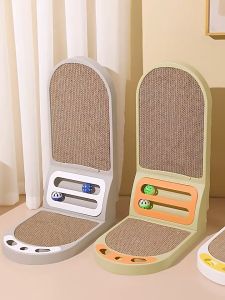 Cute Q L-shaped cat scratching board cat cat scratcher with ball toy cat toys for cats mainan kucing   貓抓板 貓抓板貓窩
