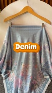 Motif Jumbo 130x130 Hijab Voal Segi Empat Syari Finishing Laser Cut Kode Athery