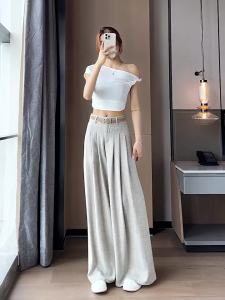 La Chapelle | Vintage Style High Waist Drapey Wide Leg Trousers