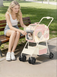 BOSIMAO | Detachable Foldable Multipurpose Pet Stroller