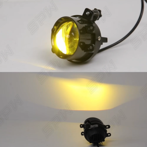RS Racing Sport (D2) 200W Universal 3-Tone Bi-LED Foglamp Foglight Spotlight 3000K 4000K 6000K Adjustable Fog Lamp Fog Light Spot Light High Low Beam Perodua Toyota Honda PNP Bracket