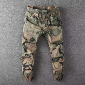 Classy Mens Clothing Camouflage Cargo Pants Men Loose Abrasion Resistant Work Pants Spring and Autumn Pure Cotton Work Pants Jogger Pants Trendy