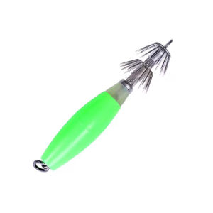 WEIHE 10cm 14g ABS Luminescent Simulation Squid Hard Bait Hook Attracting False Bait Double Hook Fishing Gear