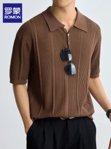 ROMON | Cool Lightweight Retro Style Polo Shirt