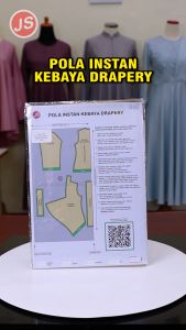 Pola Instan Kebaya Drapery Simpel Pola Baju Jamblang Store