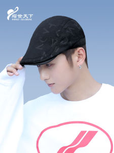 หมวกเบเร่ต์สีดำสำหรับผู้ชาย ทรงปากเป็ด ทรงหัวมน ทรงแฟชั่น ทรงทันสมัย ทรงเล็ก ทรงศิลปะ หมวกฤดูใบไม้ร่วง