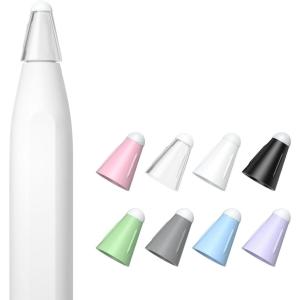 Anti-Drop Silicone Fiber Tips Case For Apple Pencil 2 Generation /1st Gen: A Noiseless Non-Slip Protective Nib Cap Cover