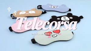 ผ้าปิดตาแถมเจล - ผ้าปิดตา ผ้าปิดตาลายการ์ตูน ปรับสายได้ (คละลาย) รุ่น eye-mask-colorful-j1